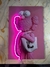 Cuadro Personalizado Con Vinillo y Neon LED PAWS PINK - comprar online