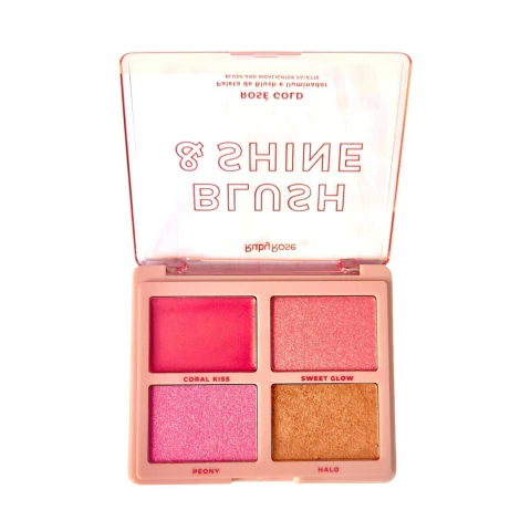PALETA BLUSH E SHINE ROSE GOLD RUBY ROSE