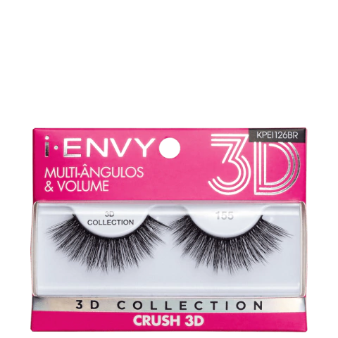I-ENVY 3D COLLECTION CRUSH 155 - CÍLIOS POSTIÇOS KISS NEW YORK