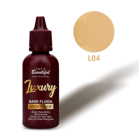 BASE FLUÍDA EFEITO NATURAL LUXURY L04 FACE BEAUTIFUL