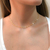Choker com detalhes de corações banhado a ouro 18k