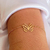 Pulseira com design de borboleta banhada a ouro 18 k