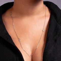 Colar Longo Luz e Cristal