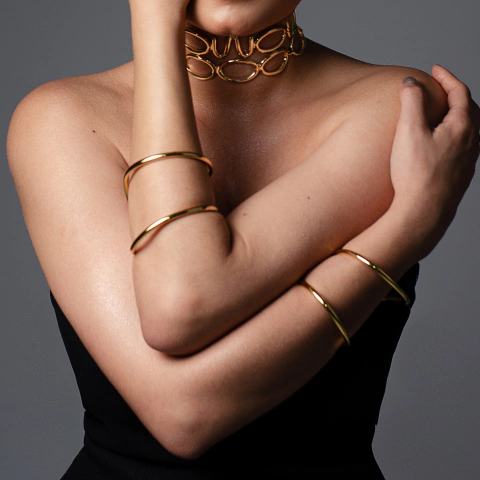 Bracelete Duplo Assimétrico