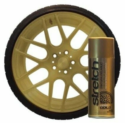 Stretch Pintura Removible Toda La Línea Color Dorado - comprar online