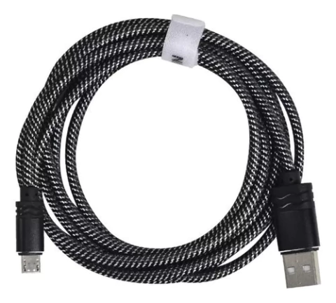 Cable Micro Usb 1m De 2.1a Reales Con Malla De Tela Nscatemi