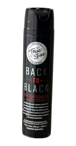 Back To Black Toxic Shine Revitalizador Plasticos Para Autos en aerosol - comprar online