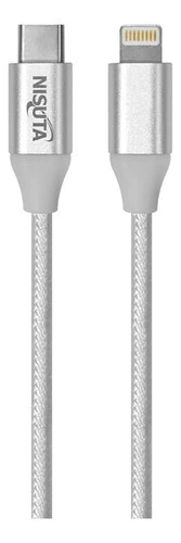 Cable Usb C 3.1 5g A Lightning De 1m De 3.1a Malla De Tela NSCUSCIP5G