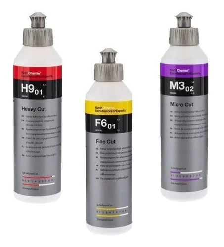 Koch Chemie Combo Pulido Premium H9 + F6 + M3 250ml C/u