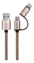 Cable Usb 2 En 1 Micro Usb Y Para iPhone Carga 2.1a Nisuta NSCAUSB21I