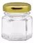 Envase Hexagonal O Minidulce 40cc Vidrio C/tapa Frasco 50u - comprar online