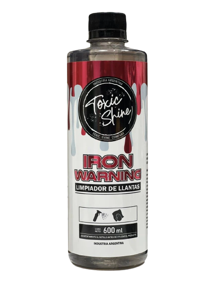 Toxic Shine Iron Warning Descontaminante Ferrico Para Llantas 600 ml