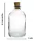 Frasco De Vidrio Vial De 25cc Con Corcho Pack X50 Unidades - comprar online