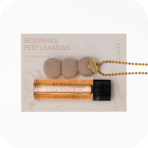 Bolinhas Brancas (Flor Branca + Pimenta Rosa)