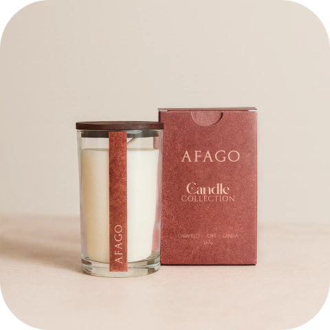 Vela de Vidro - Caramelo, Café e Canela - comprar online