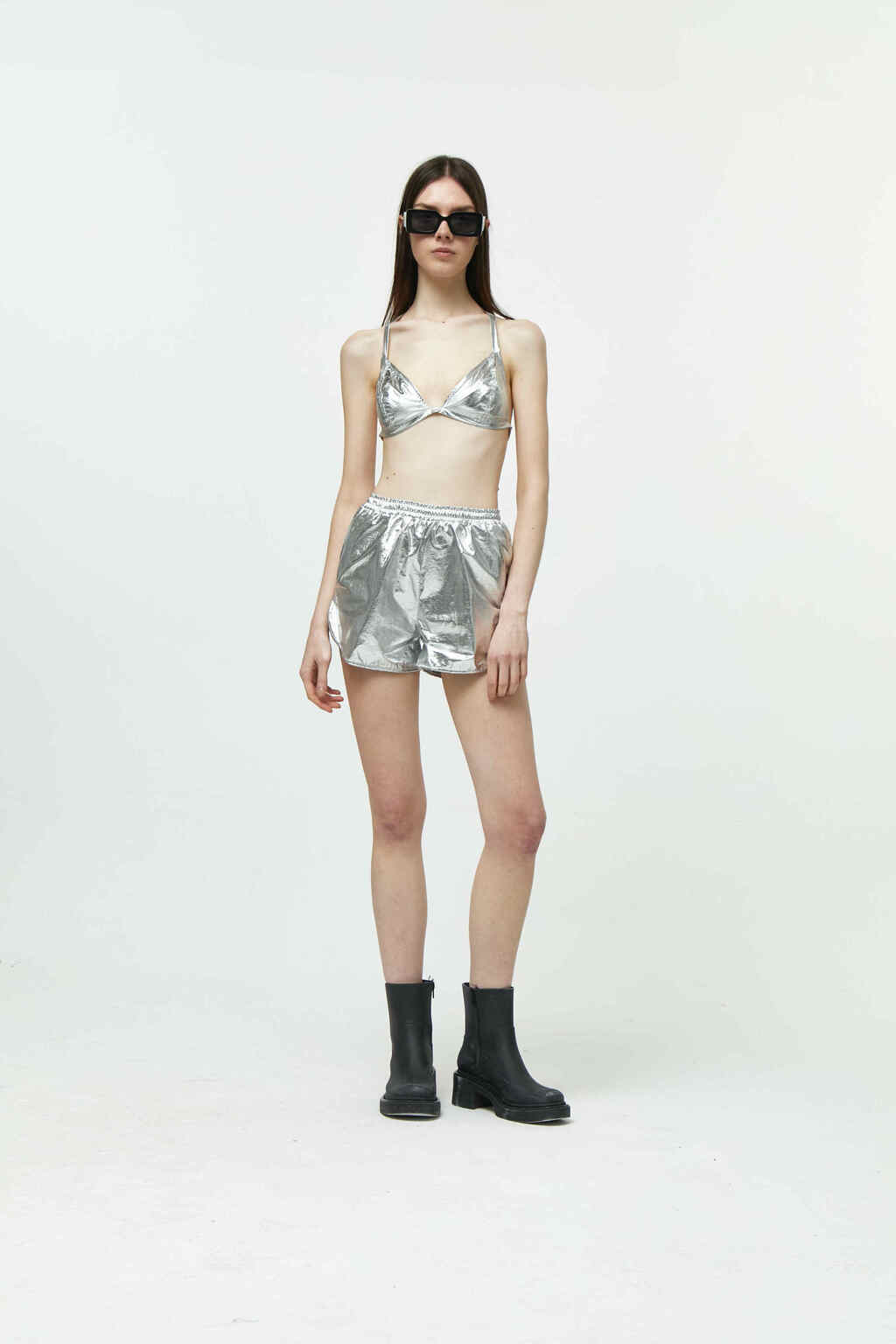 Short Paula Metalizado