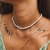 Chocker de Pérola com Olho Grego - comprar online