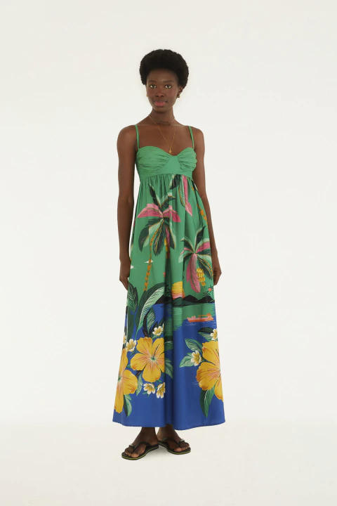 VESTIDO LONGO OASIS Farm Alto Verão 26