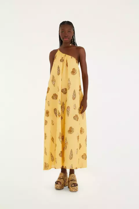 Vestido Longo Concha Pintada Farm Verão 26
