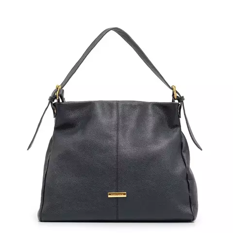 Bolsa Ombro Couro Fivela Azul Constance