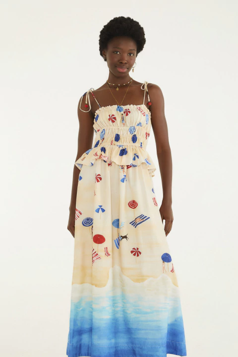 VESTIDO CROPPED PRAIA DO POA Farm Alto Verão 26