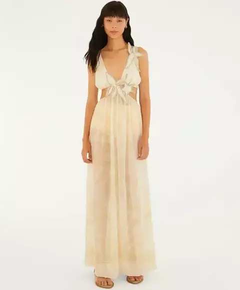 VESTIDO LONGO MAR DE ONDAS - comprar online