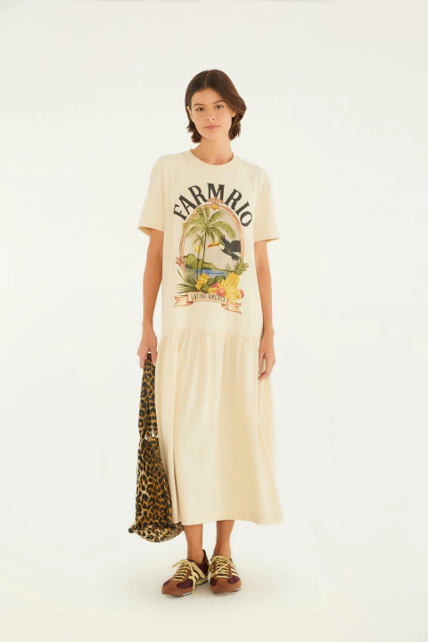 Vestido T-Shirt Cropped Latino América Farm