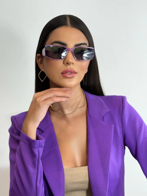 Óculos de Sol Retangular Blogueira Pietra - comprar online