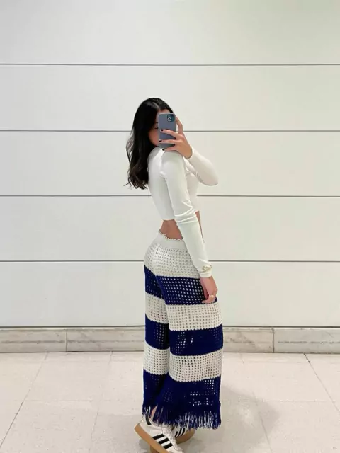 Calça Tricot Litrada com Franja FARM