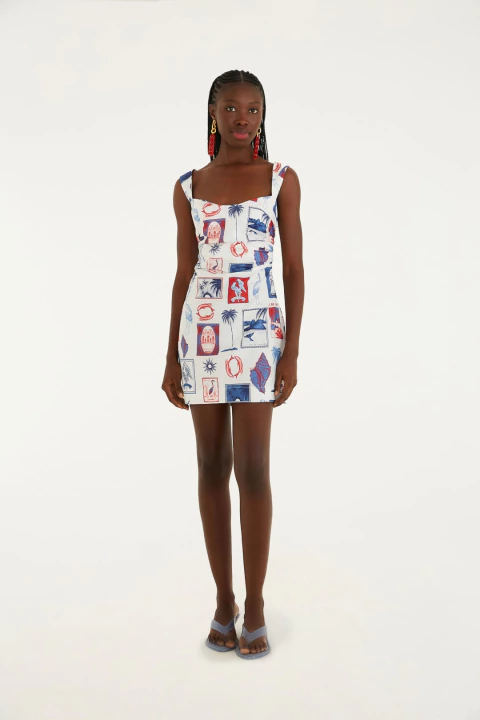 Vestido Curto Tropical Vintage Farm Verão 26 - comprar online