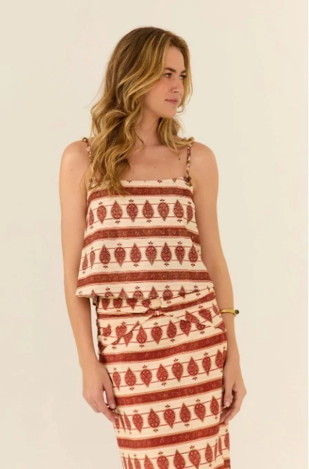 Blusa Mya Grão Linho Maria Filó