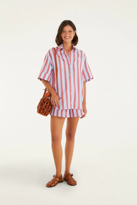 SHORT LISTRA PARATY Farm Verão 26 - comprar online