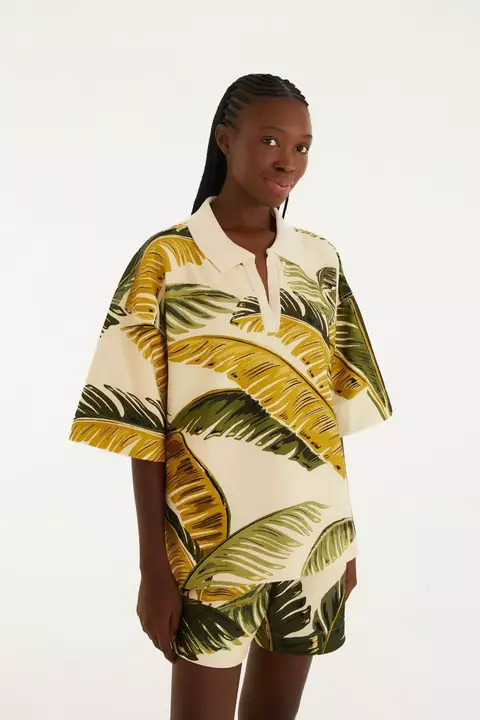 Blusa Polo Moletom Trancoso Farm Verão 26