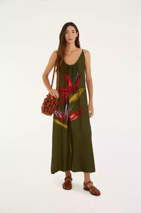 Vestido Longo Maxi Estrelicia Farm Verão 26