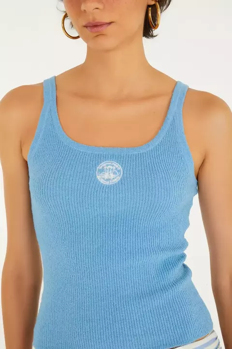 Regata Tricot Canelado FARM - Verão 2026