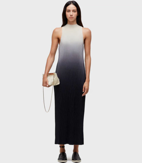 Vestido Raglan Longui Plisse Degrade OSKLEN Verão 26 - comprar online