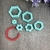 Guías para candongas Hexagono