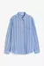Camisa de lino Rayada HyM - comprar online