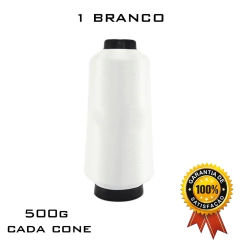FIO BRANCO 500G- OVERLOCK E GALONEIRA - comprar online