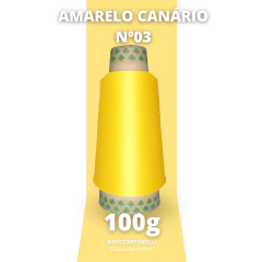 FIO COLORIDO 100g PARA COSTURA OVERLOCK 150/48 - LISO - DFSTORTORELLI