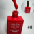 Esmalte gel vermelho coleção #08