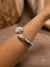 Máxi bracelete em aço robusto prata - comprar online