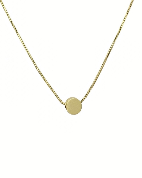 Colar Esfera - Banhado a Ouro