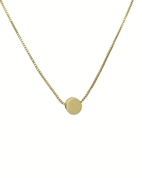 Colar Esfera - Banhado a Ouro