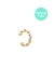Piercing Fake Torcido - Banhada a Ouro