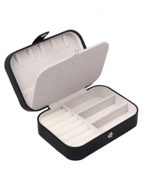 Porta Joias Estofado M - Preto