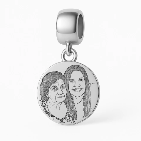 Berloque Inox Personalizado (FOTO+FRASE) - comprar online