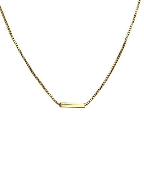 Colar Traço - Banhado a Ouro