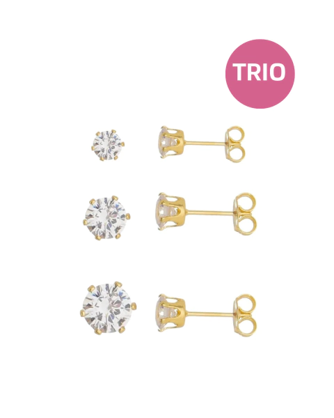 Trio Ponto de Luz - Banhado a Ouro