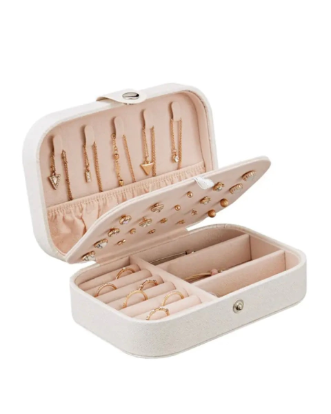 Porta Joias Estofado M - Branco